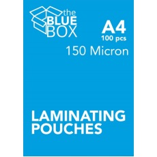The Blue Box A4 Laminating Pouches, 150 micron